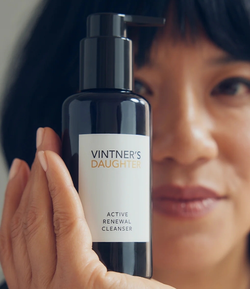 Luxury skincare set by Vintner's Daughter featuring Active Botanical Serum and Active Treatment Essence.